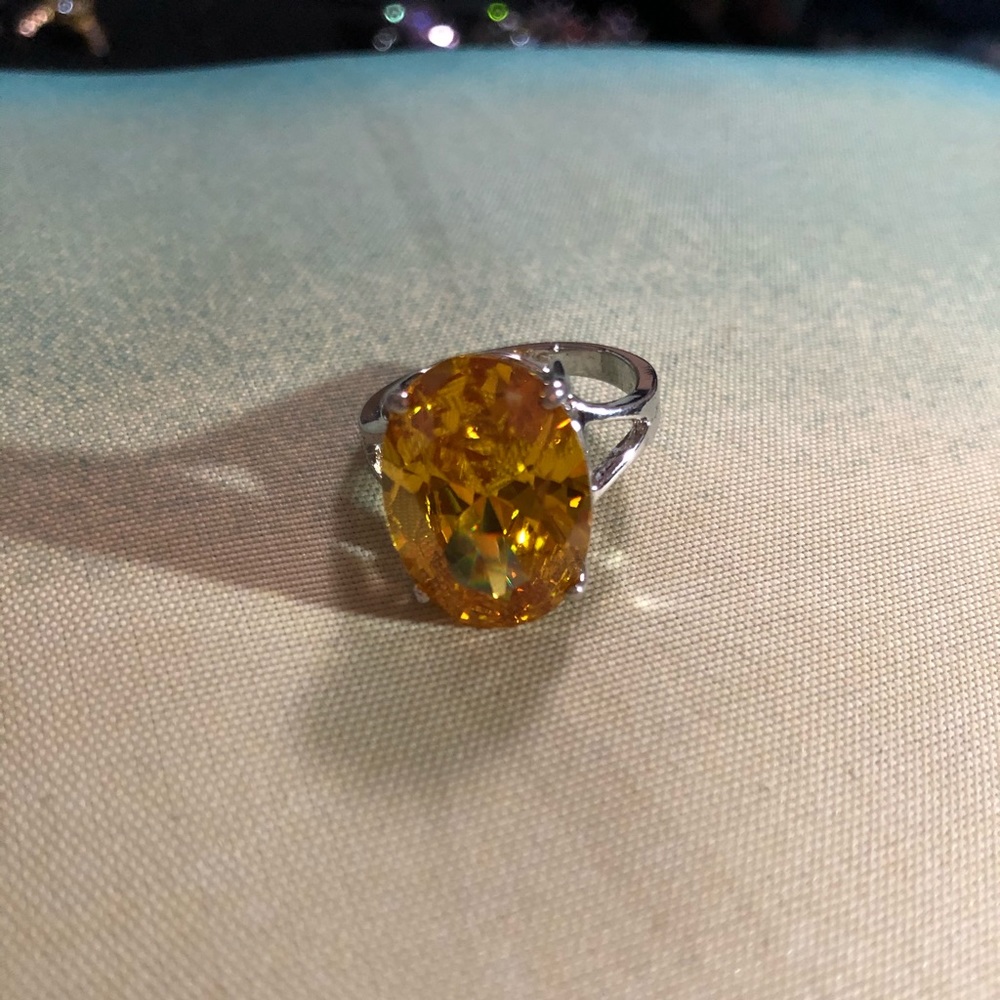 VINTAGE RING LAB CREATED CITRINE